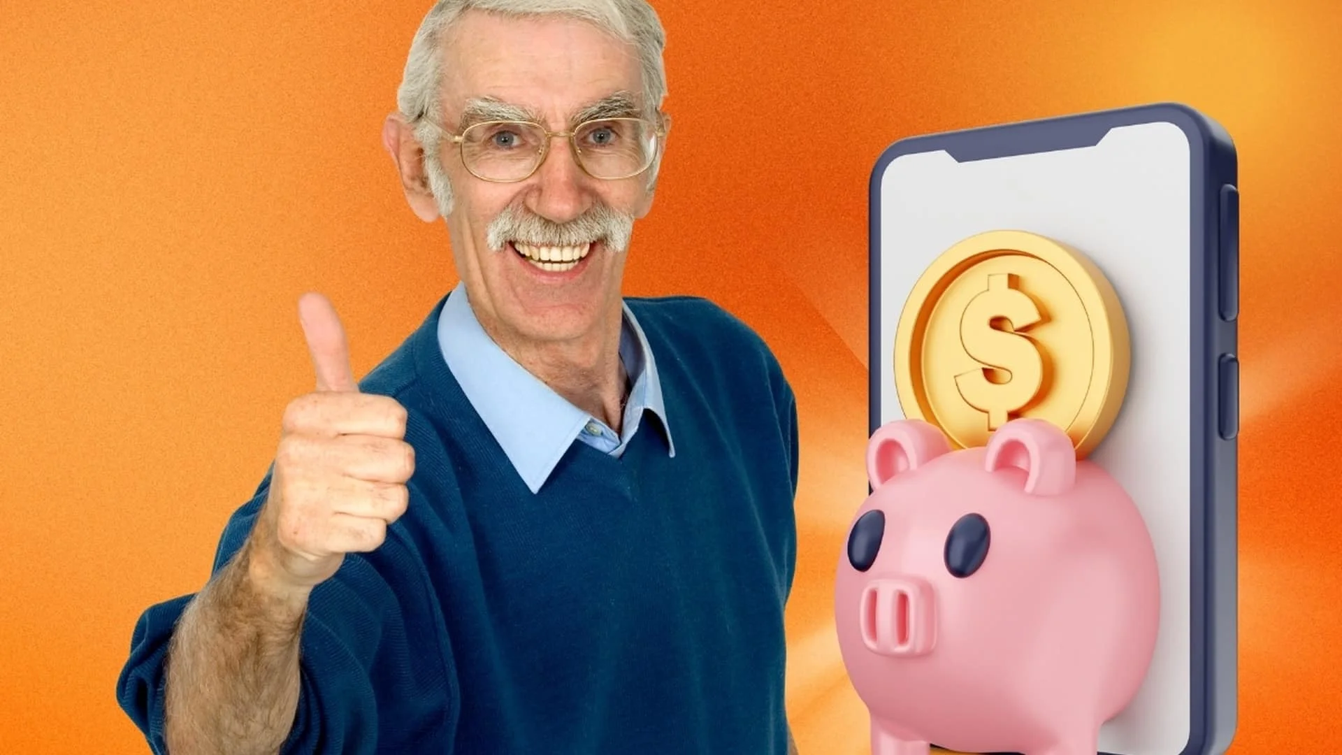 Um homem idoso brasileiro com cabelos grisalhos sorrindo enquanto analisa documentos financeiros com uma mulher profissional em um escritório iluminado.